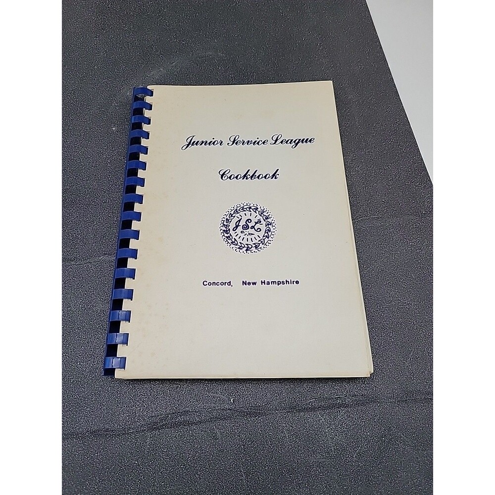 Vtg Junior Service League Cookbook Concord NH 1979 1980 Recipes New England Jr